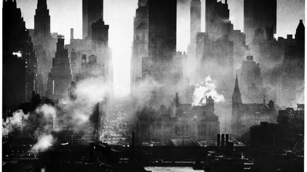 Andreas Feininger  Midtown Manhattan von New Jersey aus gesehen, 1942  © AndreasFeiningerArchive.com